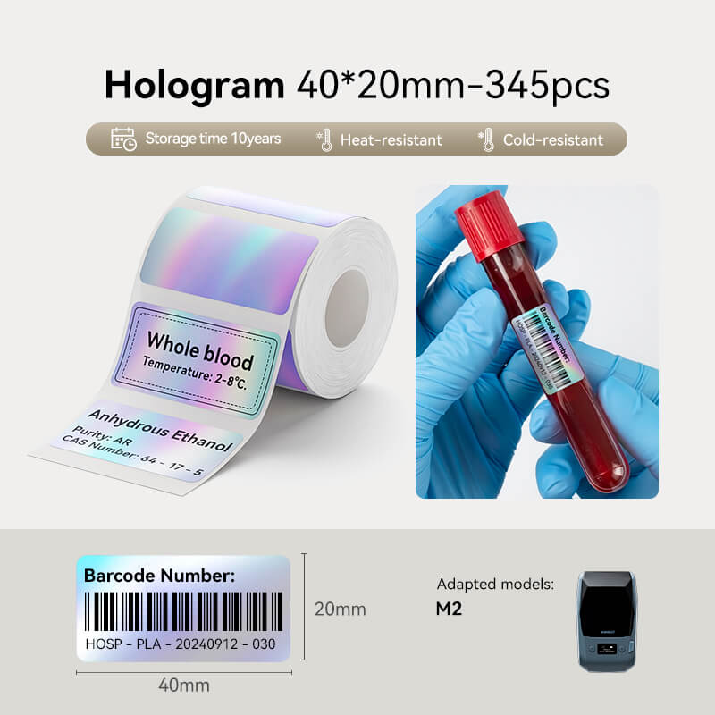 NIIMBOT Thermotransfer-Etikettendrucker – Etiketten für M2, M3