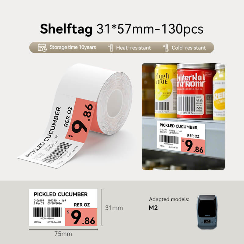 NIIMBOT Thermotransfer-Etikettendrucker – Etiketten für M2, M3