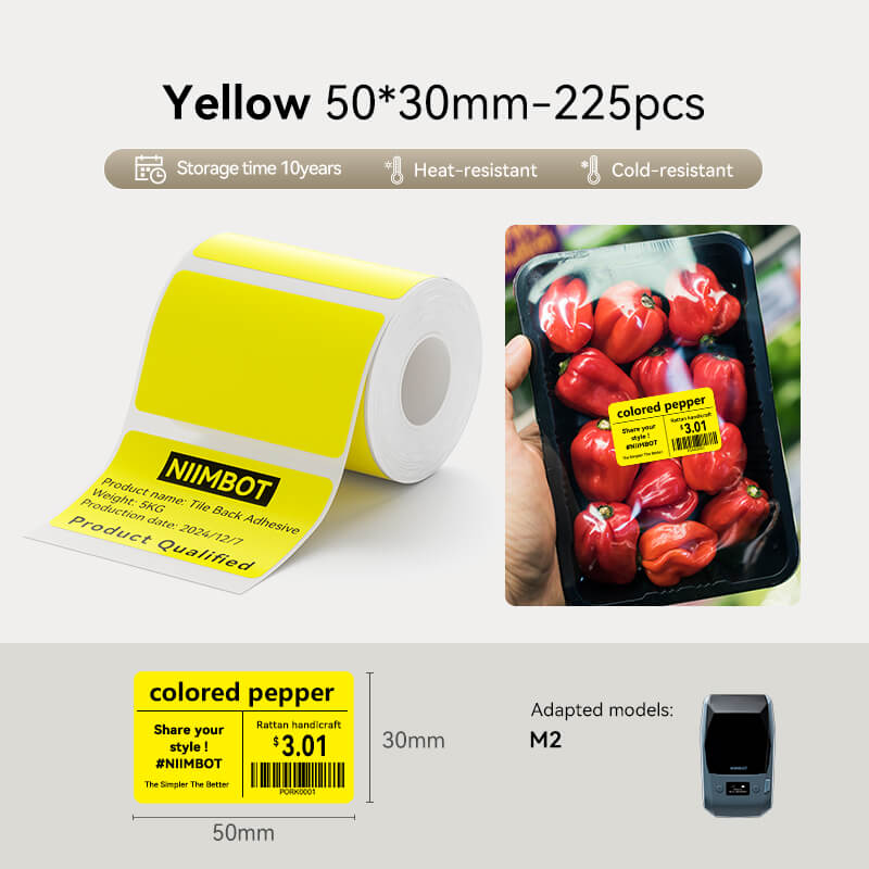 NIIMBOT Thermotransfer-Etikettendrucker – Etiketten für M2, M3