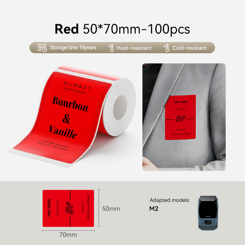 NIIMBOT Thermotransfer-Etikettendrucker – Etiketten für M2, M3