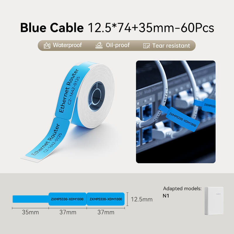 NIIMBOT Kabel-Etiketten – Effizientes Kabelmanagement