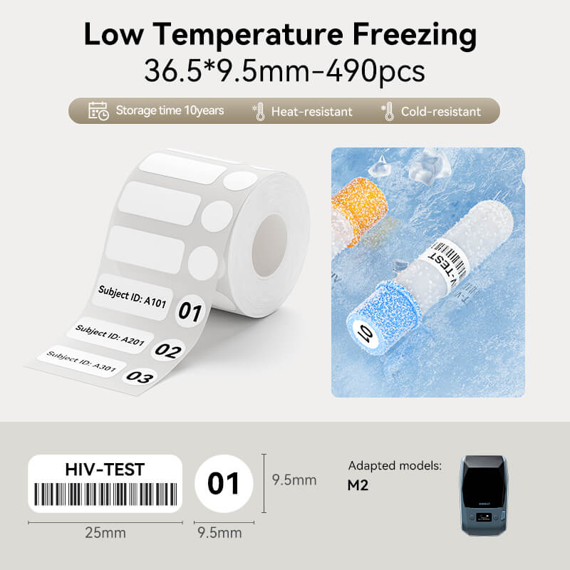 NIIMBOT Thermotransfer-Etikettendrucker – Etiketten für M2, M3
