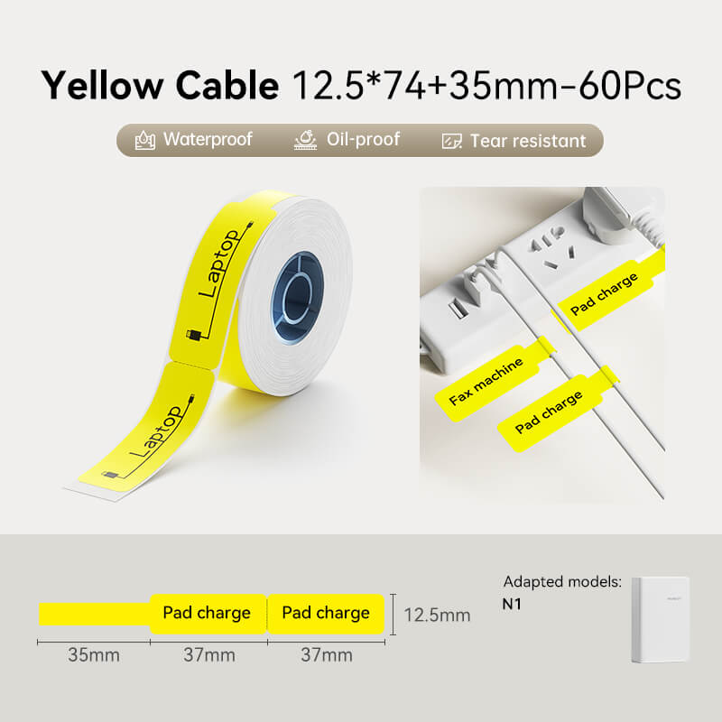 NIIMBOT Kabel-Etiketten – Effizientes Kabelmanagement