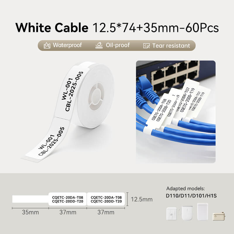 NIIMBOT Kabel-Etiketten – Effizientes Kabelmanagement