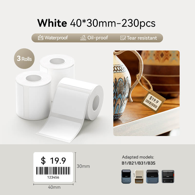 NIIMBOT Etikettenband-Set für B21, B1, B3S, K3, K2