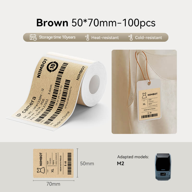 NIIMBOT Thermotransfer-Etikettendrucker – Etiketten für M2, M3