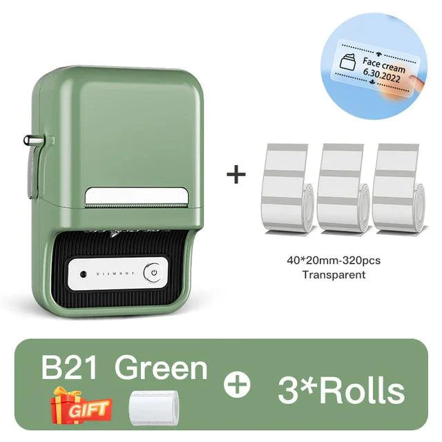 NIIMBOT B21 Bluetooth Thermo Etikettendrucker – Effizient für Zuhause, Büro und Gewerbe