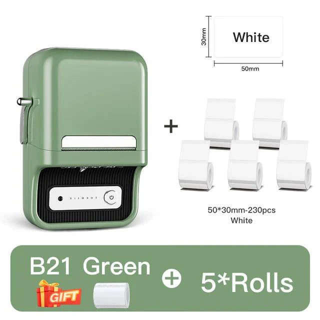 NIIMBOT B21 Bluetooth Thermo Etikettendrucker – Effizient für Zuhause, Büro und Gewerbe