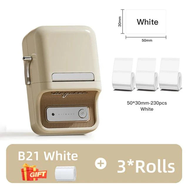 NIIMBOT B21 Bluetooth Thermo Etikettendrucker – Effizient für Zuhause, Büro und Gewerbe