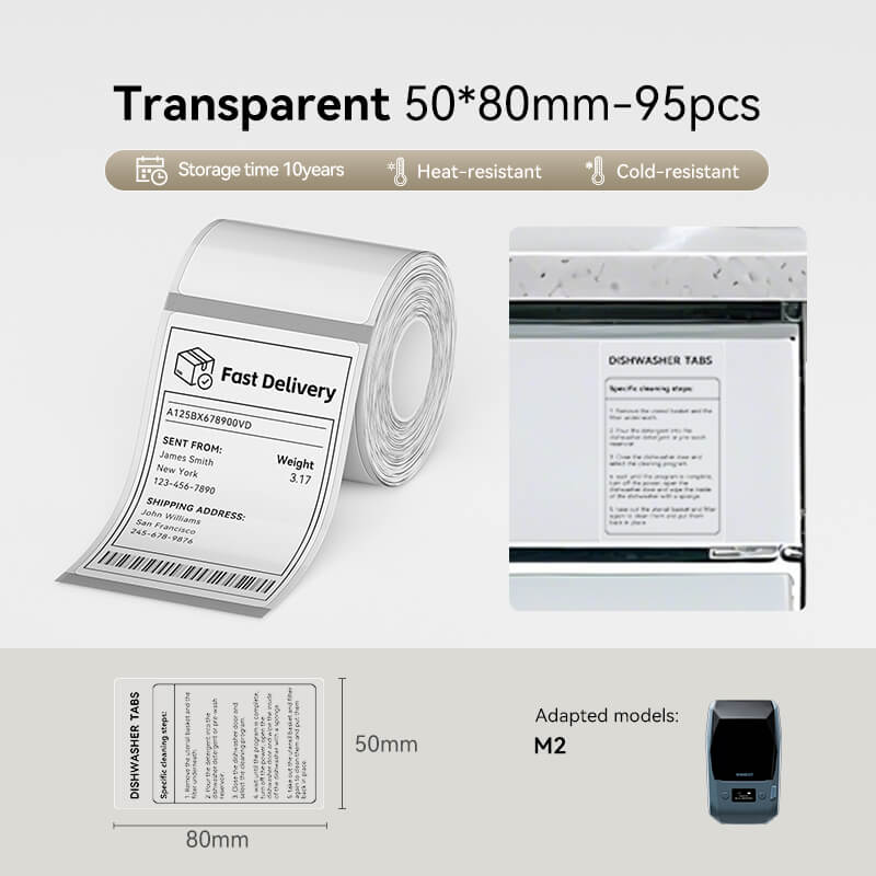 NIIMBOT Thermotransfer-Etikettendrucker – Etiketten für M2, M3