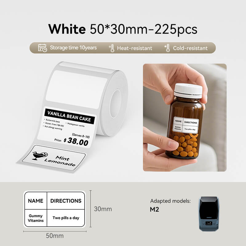 NIIMBOT Thermotransfer-Etikettendrucker – Etiketten für M2, M3