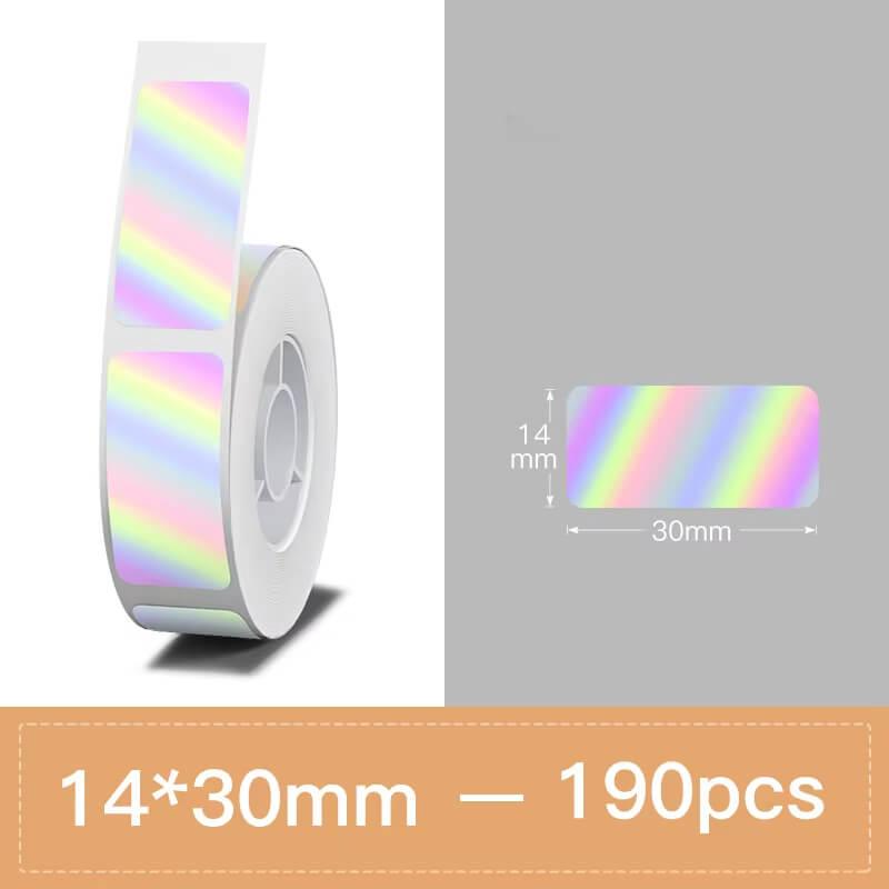 NIIMBOT N1 Etikettenaufkleber in Reinweiß – Langlebiges PET-Material, lichtbeständig