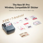 NIIMBOT B1 Pro Label Maker, 300DPI HD Label Printer, Ideal for Notes, Photos, Study and Work