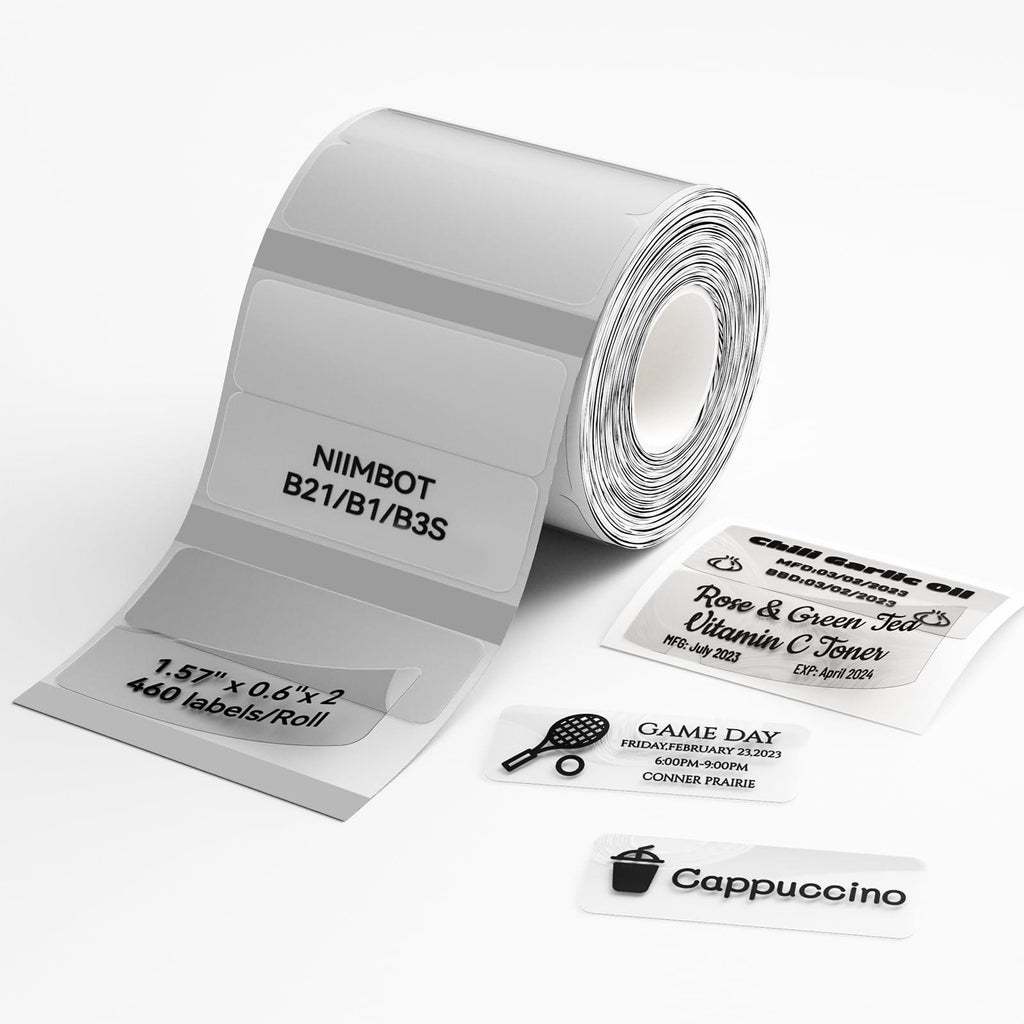 NIIMBOT Transparentes Etikettenband für B21, B1, B3S