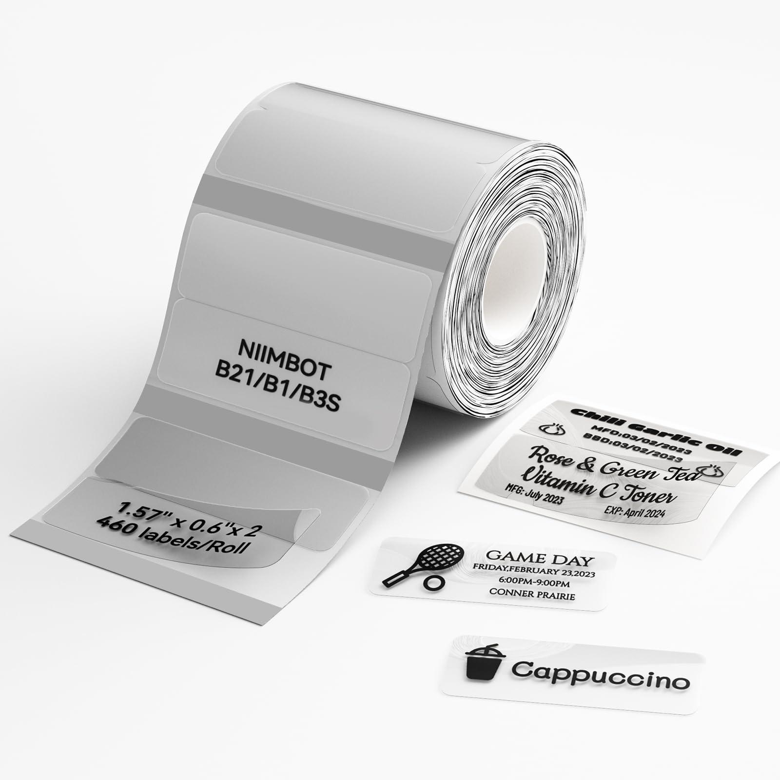 NIIMBOT Transparentes Etikettenband für B21, B1, B3S