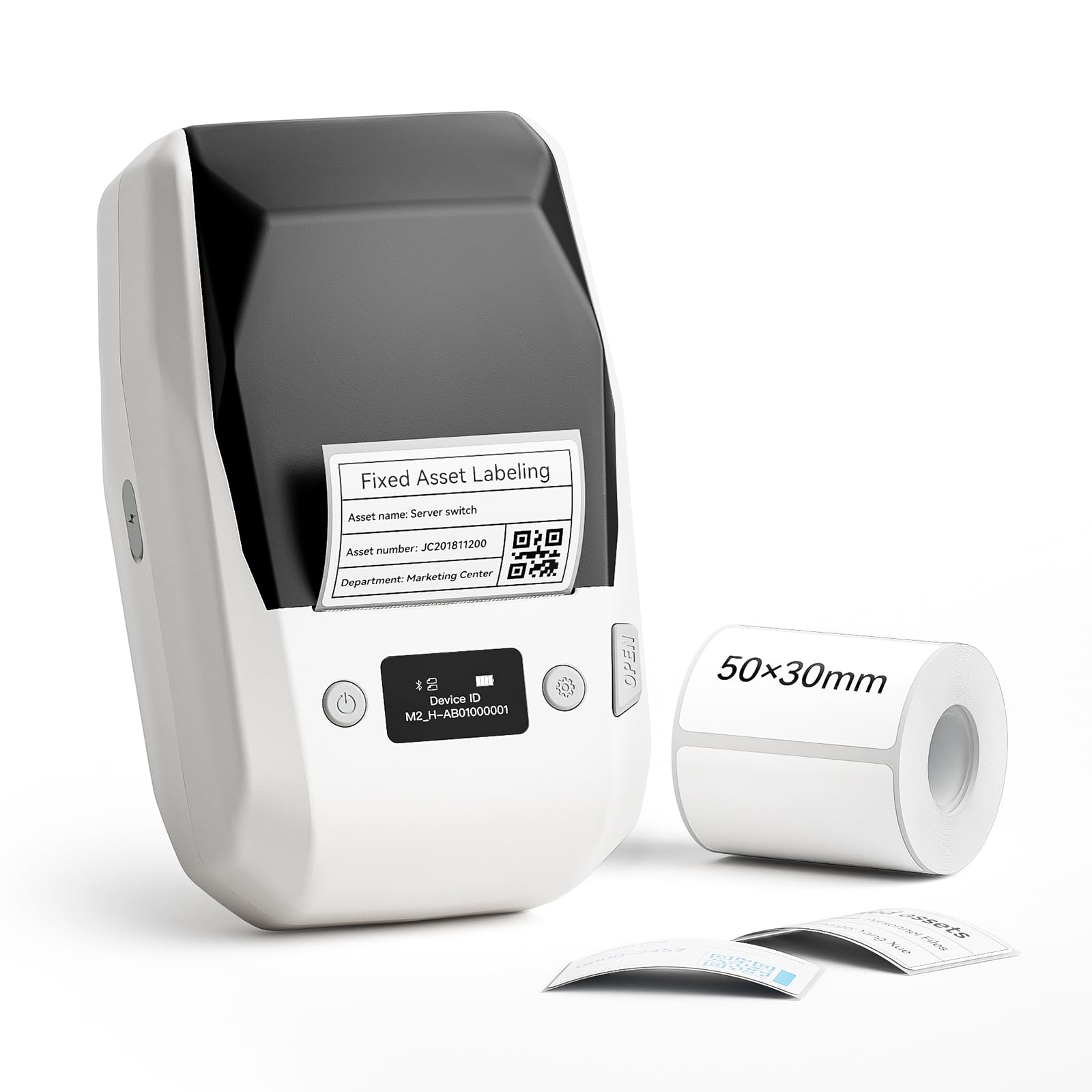 NIIMBOT M2 Etikettendrucker, Bluetooth Label Printer Etikettiergerät Thermotransfer Beschriftungsgerät Unterstützt Farbdruck, Selbstklebend Sticker Drucker für Büro, Zuhause, Schule