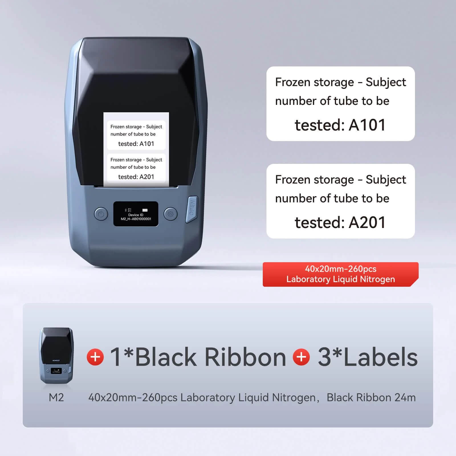 NIIMBOT M2 Etikettendrucker, Bluetooth Label Printer Etikettiergerät Thermotransfer Beschriftungsgerät Unterstützt Farbdruck, Selbstklebend Sticker Drucker für Büro, Zuhause, Schule