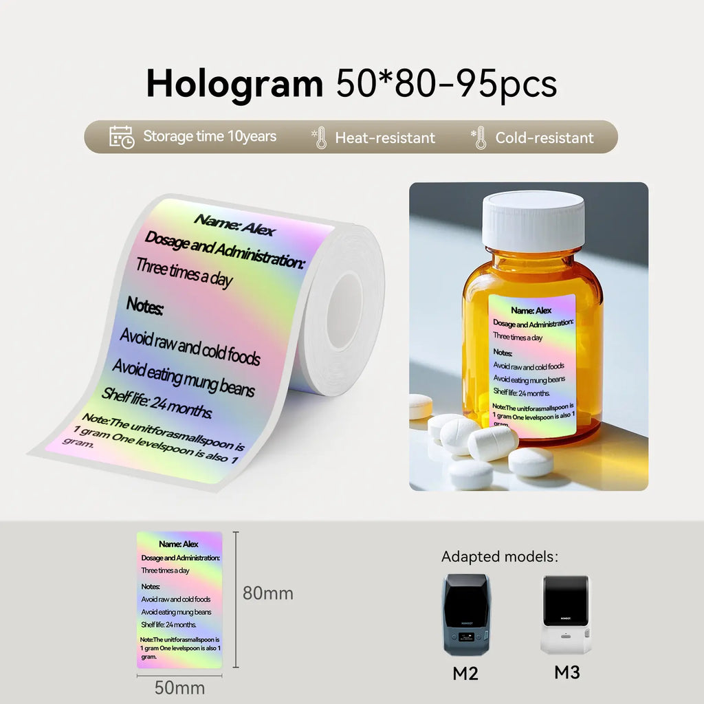 NIIMBOT Thermotransfer-Etikettendrucker – Etiketten für M2, M3
