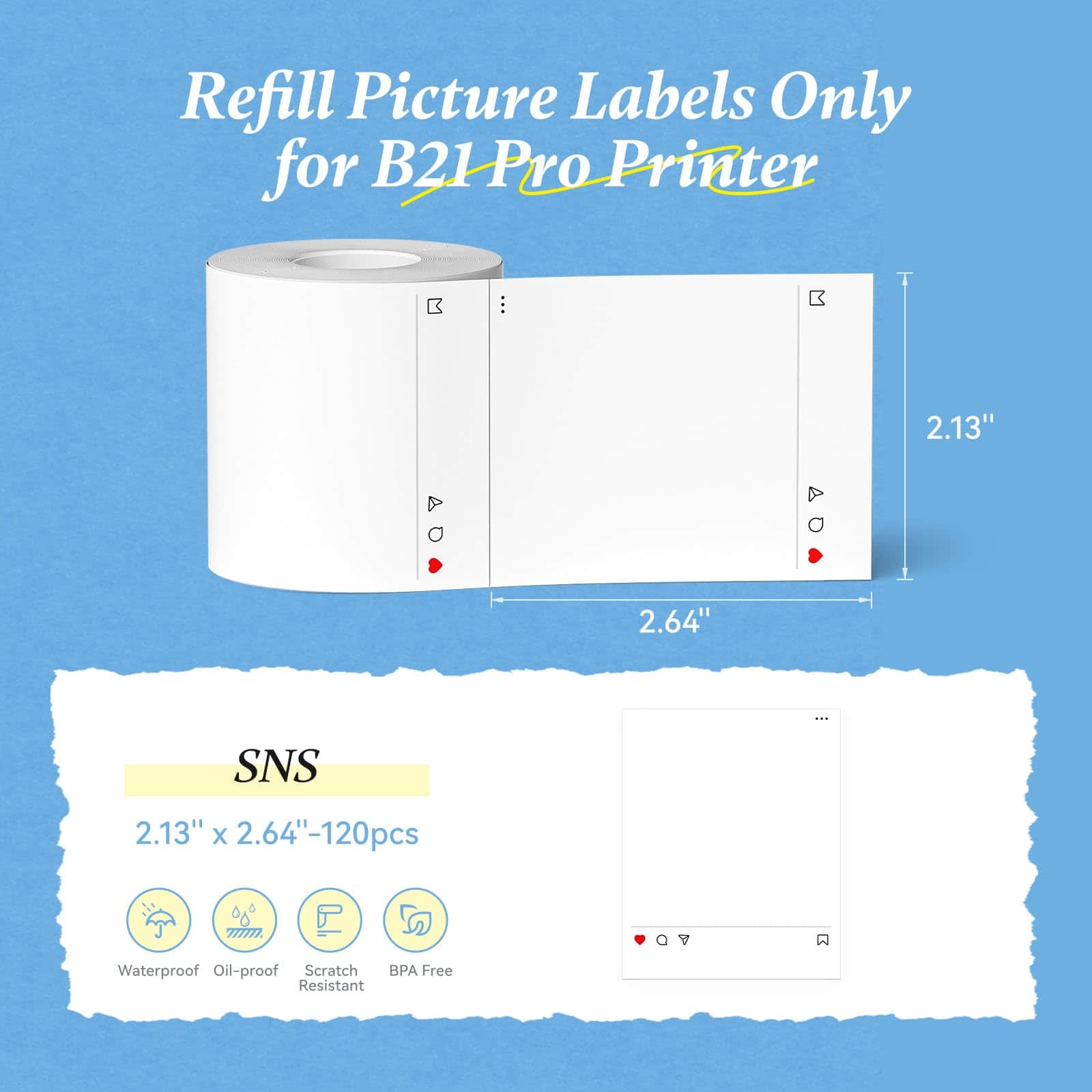 niimbot photo label sticker