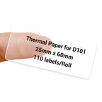 NIIMBOT Transparent Label Tape for D11, D110, D101, Clear and Versatile Labeling Solution - NIIMBOT