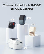 NIIMBOT Weiße Etiketten für B21, B1, B3S